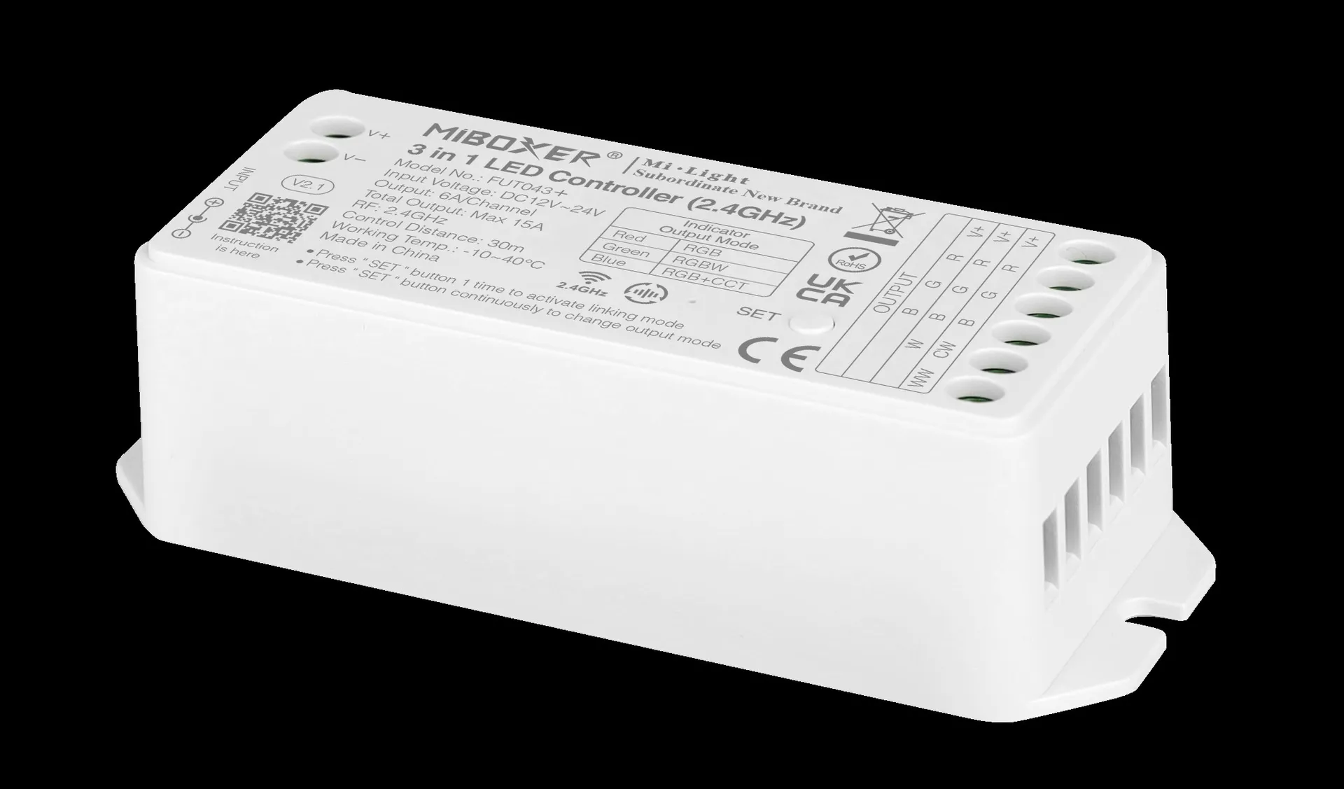 Synergy 21 LED Controller RGB-WW (RGB-CCT) DC12/24V *Milight/Miboxer* Synergy 21 LED Controller RGB-WW (RGB-CCT) DC12/24V *Milight/Miboxer*