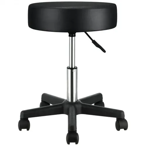 VEVOR Rollhocker mit Rollen, 181 kg Gewichtskapazität, Höhenverstellbar, Hocker mit Ultradickem Sitzkissen, Drehhocker für Salon, Bar, Zuhause, Büro, Medizin, Massage, Schwarz – Bild 10
