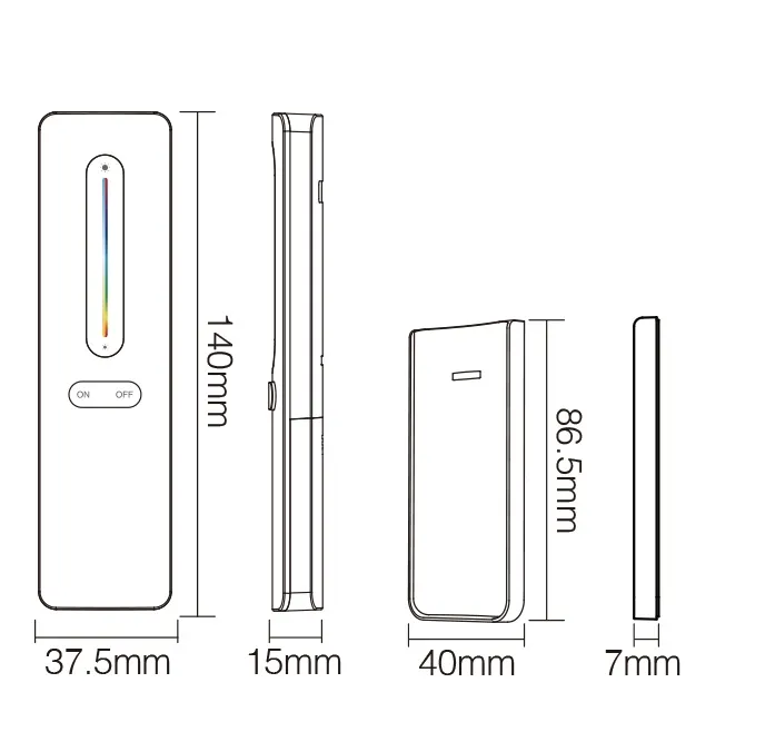 MiBoxer C4-W LED Fernbedienung 2,4GHz RGB+CCT (w) – Bild 3