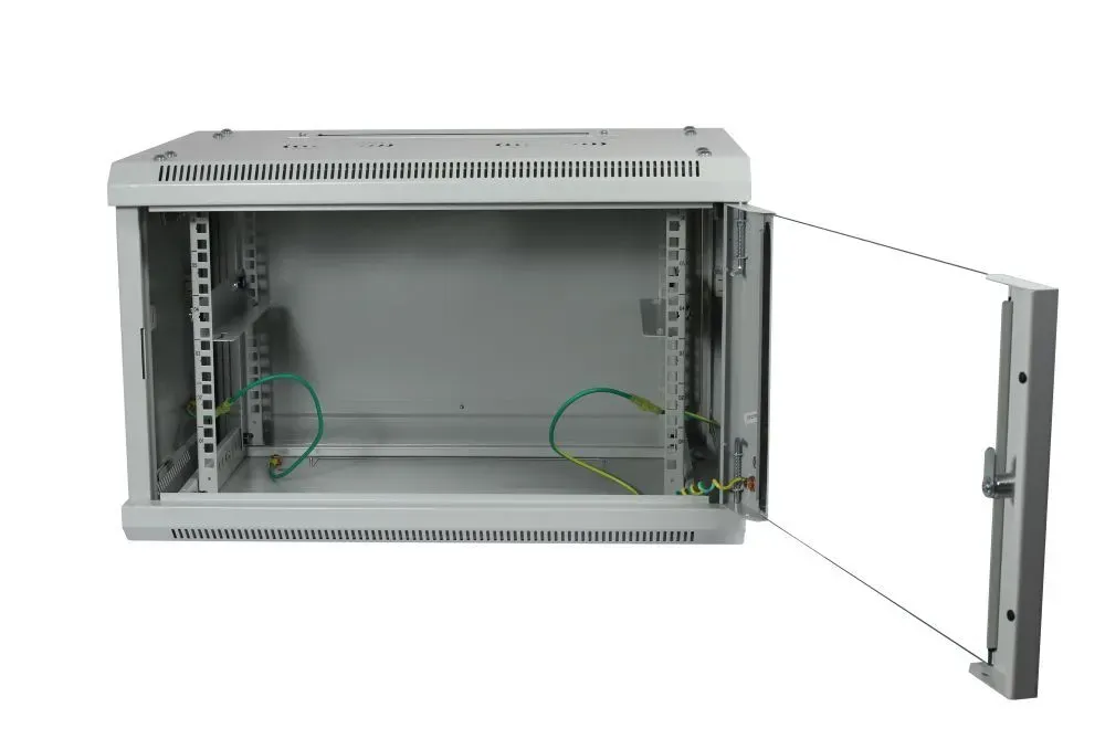 ALLNET 19"Wandgehäuse, 12HE, 1-teilig, T450mm, Lichtgrau, zerlegt(Flat Pack), SMA-Serie, – Bild 3