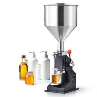 VEVOR 5–50 ml Abfüllmaschine Manuell Flüssigkeitsabfüllmaschine aus lebensmittelechtem Edelstahl 304 Silikon PTFE Filling Machine Inkl. zwei Düsen 4 mm / 8 mm ideal zum Abfüllen von Honig Öl Essenz VEVOR 5–50 ml Abfüllmaschine Manuell Flüssigkeitsabfüllmaschine aus lebensmittelechtem Edelstahl 304 Silikon PTFE Filling Machine Inkl. zwei Düsen 4 mm / 8 mm ideal zum Abfüllen von Honig Öl Essenz