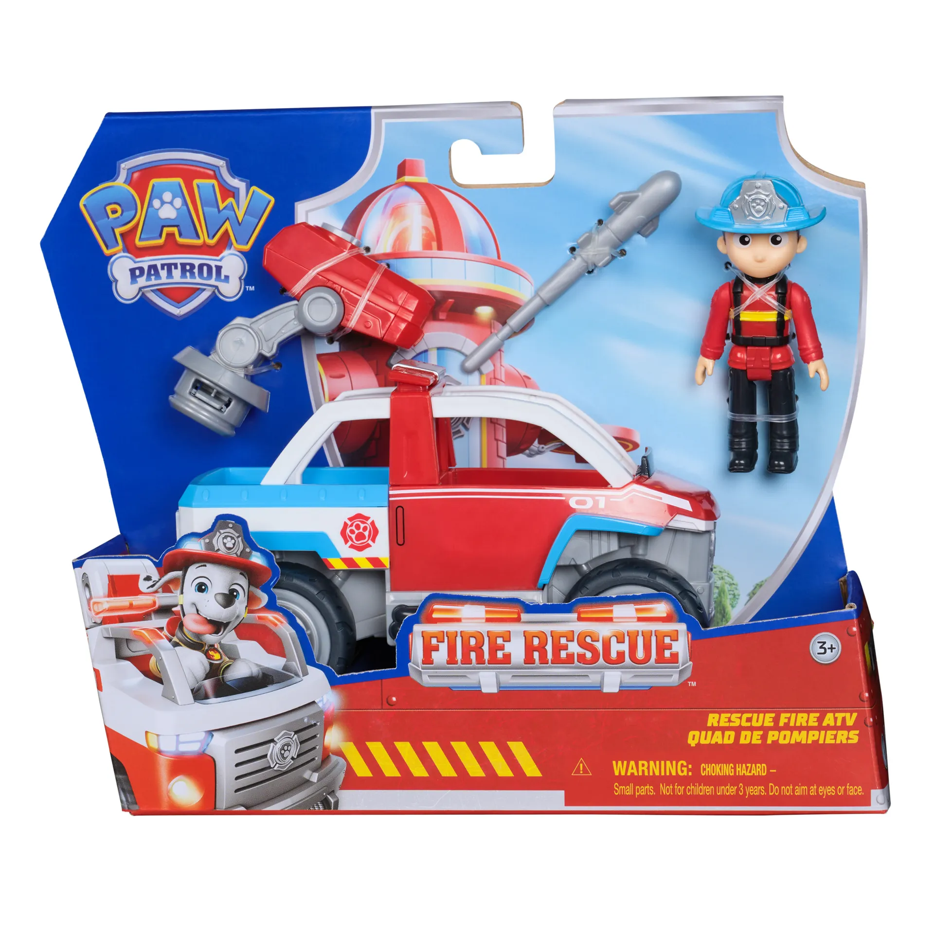 PAW Patrol Fire Rescue – Ryders Rettungsfahrzeug mit Drohnen-Abwerfer und Ryder Figur PAW Patrol Fire Rescue – Ryders Rettungsfahrzeug mit Drohnen-Abwerfer und Ryder Figur