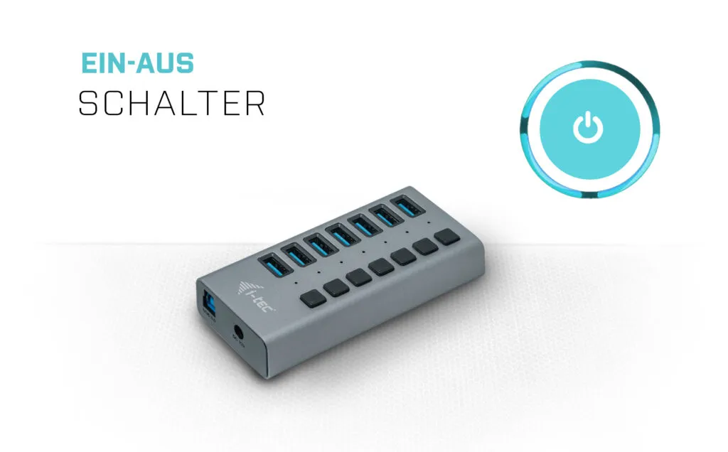 i-tec USB 3.0 Charging HUB 7port + Power Adapter 36 W – Bild 6