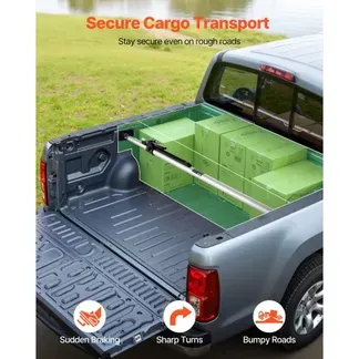 VEVOR Cargo Bar Ratschen Ladestange verstellbar 1499-1854 mm, Ladeflächenstange Ladestabilisator aus Stahl mit rutschfesten Fußpolstern, ausziehbare Stützstange für Pickup Trucks SUV Minivan VEVOR Cargo Bar Ratschen Ladestange verstellbar 1499-1854 mm, Ladeflächenstange Ladestabilisator aus Stahl mit rutschfesten Fußpolstern, ausziehbare Stützstange für Pickup Trucks SUV Minivan