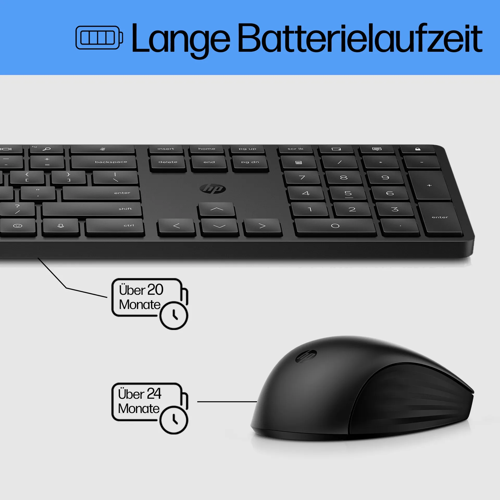 HP 650 Wireless-Tastatur und -Maus – Bild 5