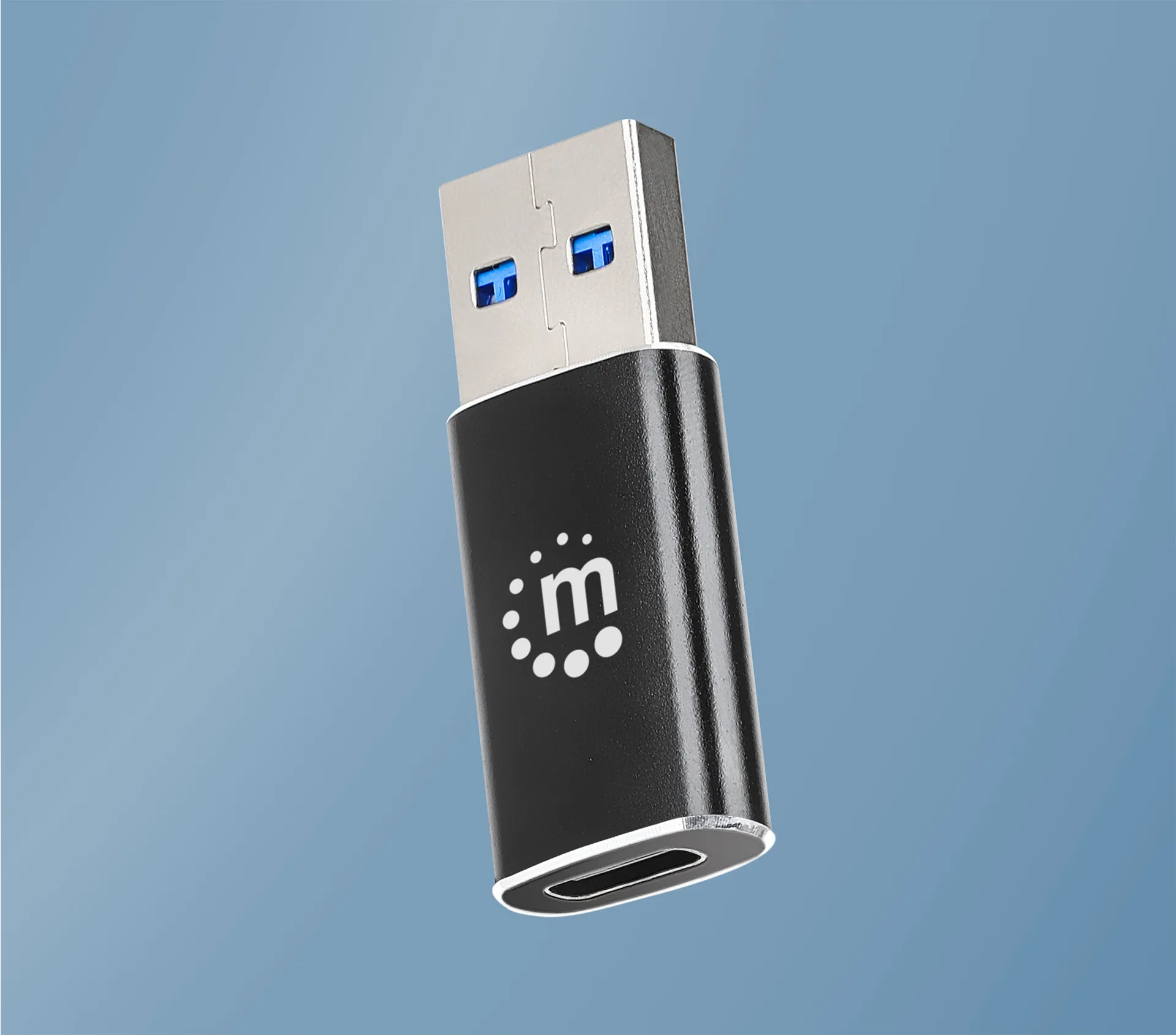 Manhattan 153980 Kabeladapter USB A USB C Schwarz – Bild 7