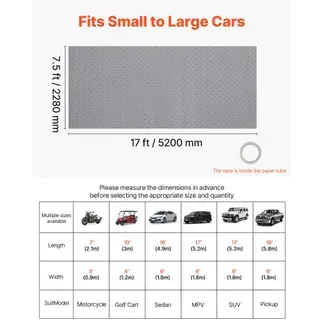 VEVOR Garagenbodenmatte, 520×228 cm Antirutschmatte, Meterware, 2,2 mm dicke PVC-Noppenmatte, Bodenschutzmatte mit doppelseitigem Klebeband, leicht zu reinigen, für Lager, Fitnessstudios, Silbergrau VEVOR Garagenbodenmatte, 520×228 cm Antirutschmatte, Meterware, 2,2 mm dicke PVC-Noppenmatte, Bodenschutzmatte mit doppelseitigem Klebeband, leicht zu reinigen, für Lager, Fitnessstudios, Silbergrau