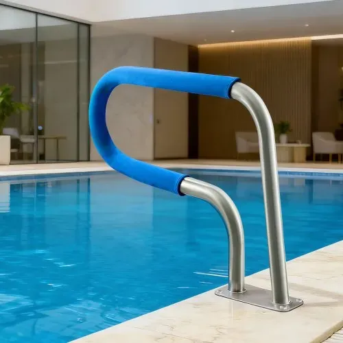 VEVOR Schwimmbad Handlauf, 788x100x558 mm, 100 kg Tragkraft, Pool Haltegriff aus Edelstahl 304, abnehmbare rutschfeste Hülle, umfangreiches Zubehör, für Poolbereiche, Wasserparks & Spa-Zentren – Bild 7