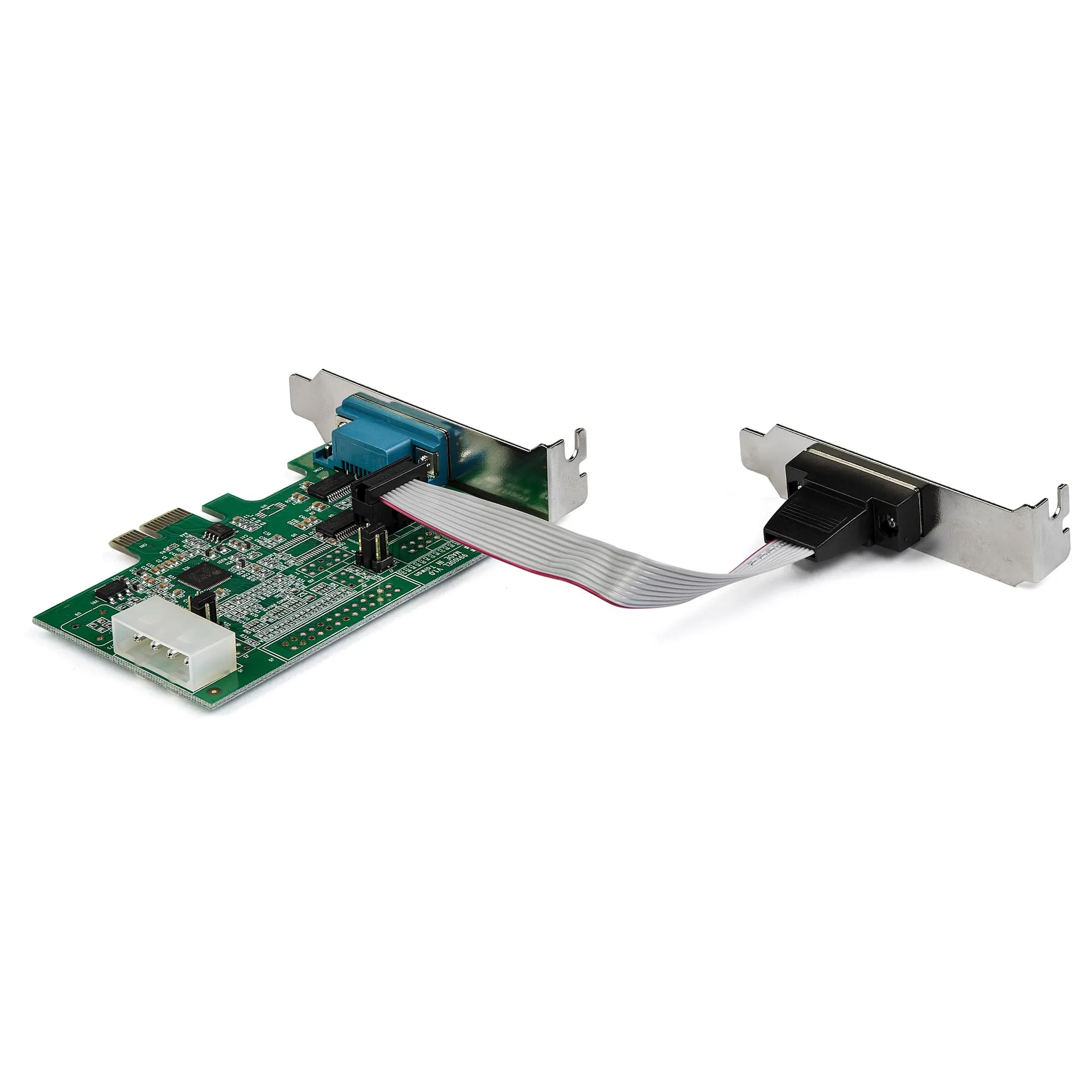 StarTech.com 2 Port Serielle PCIe RS232 Adapter Karte - Serielle PCIe RS232 Host Controller Karte - PCIe auf seriell DB9 - 16950 UART - Nidrig Profil Erweiterungskarte - Windows & Linux – Bild 2