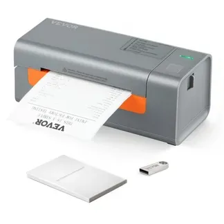 VEVOR Etikettendrucker 40-108mm Thermodrucker 203DPI Labeldrucker 150mm/s Versandetiketten Drucker Thermo-Direkt Edikettendruckgerät USB Automatische Etikettenerkennung Windows Mac OS Linux Chromebook VEVOR Etikettendrucker 40-108mm Thermodrucker 203DPI Labeldrucker 150mm/s Versandetiketten Drucker Thermo-Direkt Edikettendruckgerät USB Automatische Etikettenerkennung Windows Mac OS Linux Chromebook