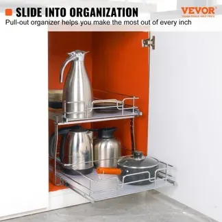 VEVOR ausziehbares Gewürzregal (539x399x81 mm) Spülschrankregal Küchenschrank, Schiebeschublade Waschbecken Gewürzregal Schrank Organizer Unterschrankregal 461x569x483 mm (Installationsgröße) VEVOR ausziehbares Gewürzregal (539x399x81 mm) Spülschrankregal Küchenschrank, Schiebeschublade Waschbecken Gewürzregal Schrank Organizer Unterschrankregal 461x569x483 mm (Installationsgröße)