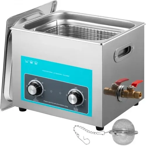 VEVOR Knob Control Ultrasonic Ultraschallreiniger 15L, Ultraschall Reinigungsgerät mit Heizung, Schmuckreiniger Ultraschall 230 V, Digitaler Ultraschallreiniger 400 W Ultraschallreinigungsgerät 40 kHz VEVOR Knob Control Ultrasonic Ultraschallreiniger 15L, Ultraschall Reinigungsgerät mit Heizung, Schmuckreiniger Ultraschall 230 V, Digitaler Ultraschallreiniger 400 W Ultraschallreinigungsgerät 40 kHz