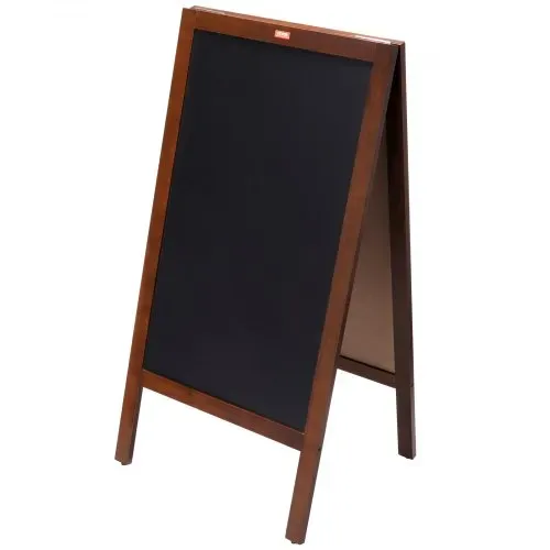 VEVOR Kundenstopper Werbeaufsteller mit Holzrahmen 508 x 1016 mm, Werbetafel Aufsteller 432 x 750 mm Speisetafel Braun inkl. 8 Kreidemarker zum Schreiben mit Kreide für Restaurants, Bars usw. – Bild 10