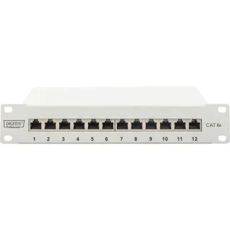 10″ Patchpanel DN-91612S-EA-G, 12-Port, Cat.6a 10″ Patchpanel DN-91612S-EA-G, 12-Port, Cat.6a