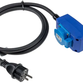 CEE Adapter 90° Winkel mit Steckdose 230V, H07RNF 3G2,5, 1,5m Kabel CEE Adapter 90° Winkel mit Steckdose 230V, H07RNF 3G2,5, 1,5m Kabel