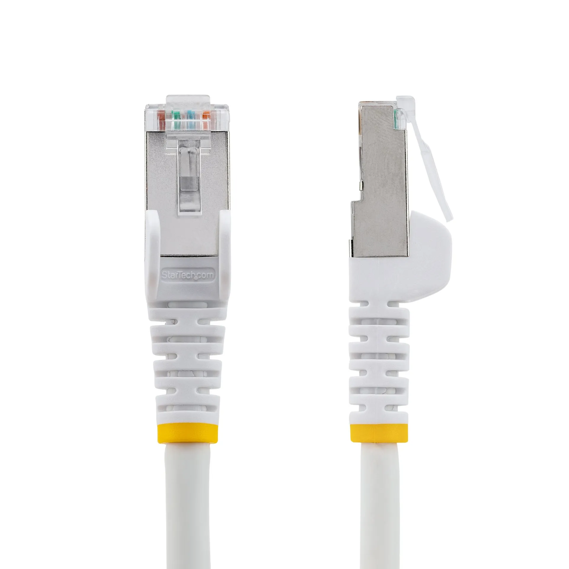 StarTech.com 5 m CAT6a Kabel - LSZH-Raucharm, Halogenfrei - 10 Gigabit RJ45 LAN Kabel - SFTP Patchkabel - Weiß - CAT6a Verlegekabel - Abgeschirmtes Netzwerkkabel/Ethernet Kabel – Bild 2
