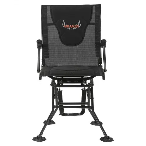 VEVOR Faltstuhl Campingstuhl Anglerstuhl mit Armlehnen & einstellbarem Tragegurt & Stahlrahmen Klappstuhl Gartenstuhl (136 kg belastbar) 360° geräuschlos drehbar, für Picknick Garten Outdoor – Bild 8