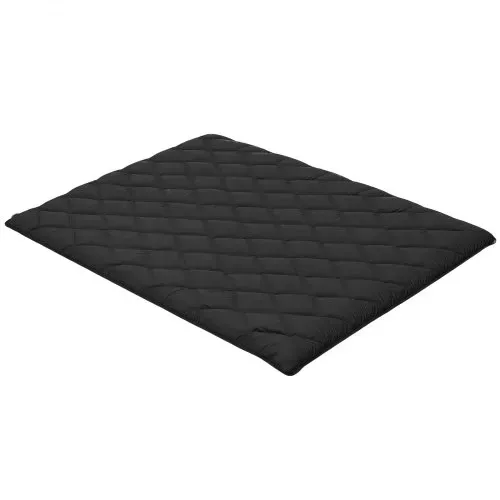 VEVOR japanische Futon-Matratze (2032 x 1524 x 89 mm), faltbare Tatami (Queen Size), Bodenmatratze mit Aufbewahrungstasche & Befestigungsmaterial, 9-lagige Schlafmatte für Meditation Yoga, Schwarz – Bild 8