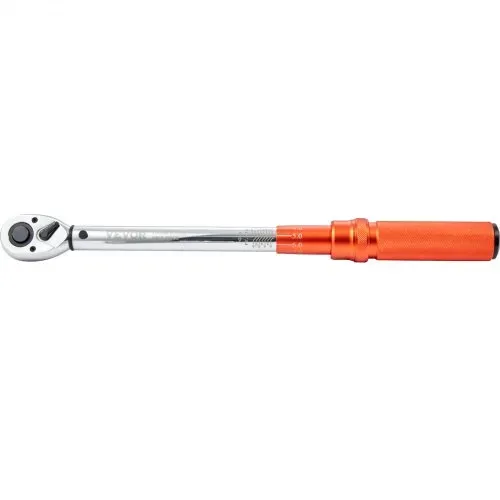 VEVOR Drehmomentschlüssel 12,7 mm, 14–204 Nm Drehmomentschlüssel Fahrrad & Motorrad Set, ± 3 % Fehlergenauigkeit mit Verlängerungsstange 127mm, 12,7-9,525 mm & 12,7-6,35 mm Adapter, 72 Zähne Ratschenkopf – Bild 9
