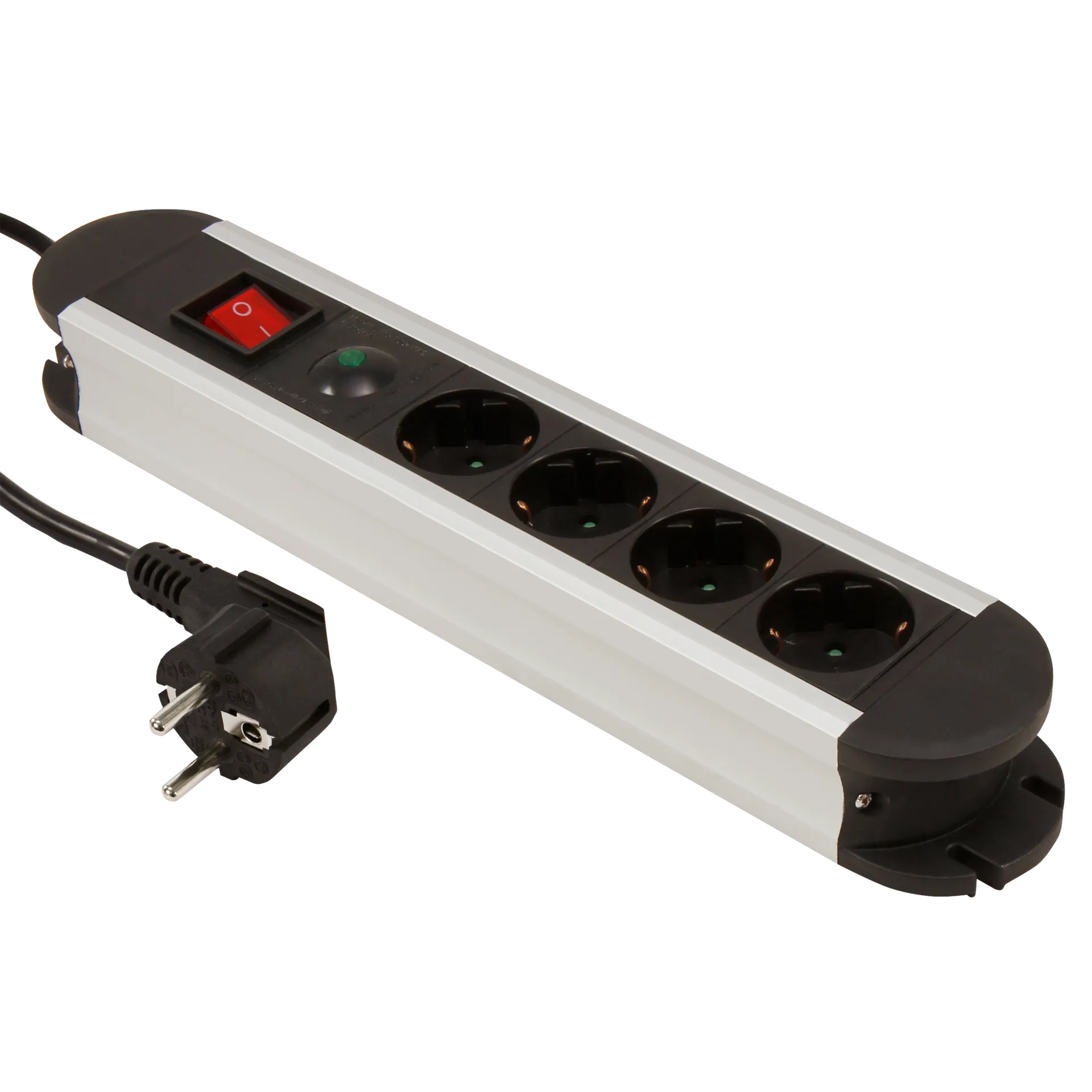 Steckdosenleiste McPower “SL-04“ 4-fach, Überspannungsschutz, 1,4m Zuleitung Steckdosenleiste McPower “SL-04“ 4-fach, Überspannungsschutz, 1,4m Zuleitung