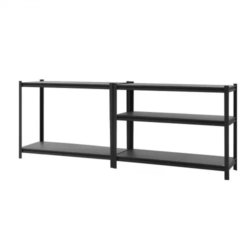 VEVOR Schwerlastregal 1230x465x1813mm, 1134kg Belastbares Lagerregal mit Stahlgestell & 5 Verstellbaren Ablagen, Teilbares Steckregal als Werkbank, Flexibles Metallregal für Keller Garage Werkstatt – Bild 9
