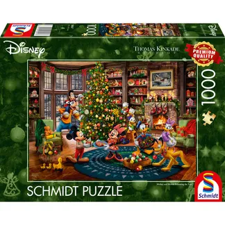 Thomas Kinkade Studios: Disney – Mickey & Minnie Trimming The Tree, Puzzle Thomas Kinkade Studios: Disney – Mickey & Minnie Trimming The Tree, Puzzle