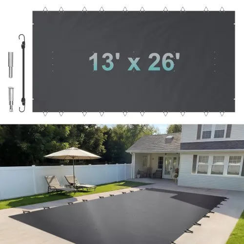 VEVOR Pool Abdeckplane Rechteckig 4 x 8 m Schwimmbadabdeckung, wasserdicht Holzkohle-Farbe Abdeckplane für Pool, Schmutzabweisende Winterabdeckplane Rechteck Poolplane, PVC-Material Poolabdeckung VEVOR Pool Abdeckplane Rechteckig 4 x 8 m Schwimmbadabdeckung, wasserdicht Holzkohle-Farbe Abdeckplane für Pool, Schmutzabweisende Winterabdeckplane Rechteck Poolplane, PVC-Material Poolabdeckung