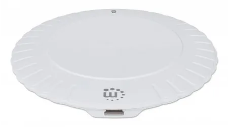 Manhattan Kabelloses Induktionsladegerät 5 W, Qi™-zertifizierter Wireless Charger, sichere Ladung mit 5 W (5 V/1 A), rundes Ladepad, weiß – Bild 4