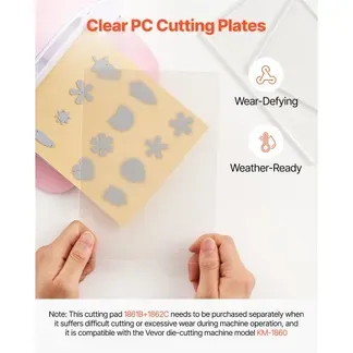 VEVOR Stanzplatten, 6er-Pack 225×156 mm, Cutting Pads, Polycarbonat-Schneideplatten, Kompatibel mit VEVOR Stanz- & Prägemaschine KM-1860, für Scrapbooking & Kartenherstellung, Transparent VEVOR Stanzplatten, 6er-Pack 225×156 mm, Cutting Pads, Polycarbonat-Schneideplatten, Kompatibel mit VEVOR Stanz- & Prägemaschine KM-1860, für Scrapbooking & Kartenherstellung, Transparent