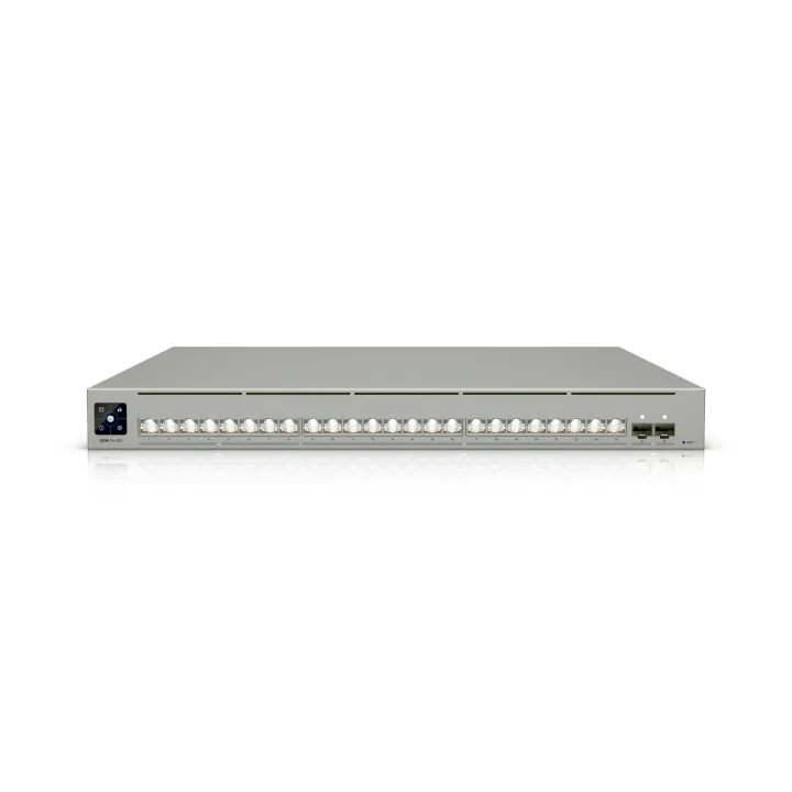 Ubiquiti Switch full managed Layer3 26 Port • 8x 2,5 GbE • 16x 10 GbE • 2x SFP28 • 19″ • UniFi • USW-Pro-XG-24 Ubiquiti Switch full managed Layer3 26 Port • 8x 2,5 GbE • 16x 10 GbE • 2x SFP28 • 19″ • UniFi • USW-Pro-XG-24