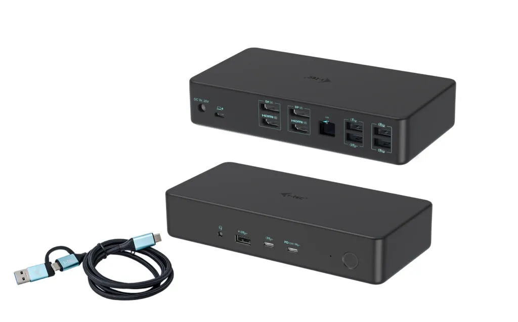 i-tec USB 3.0 / USB-C / Thunderbolt 3 Professional Dual 4K Display Docking Station Generation 2 + Power Delivery 100W i-tec USB 3.0 / USB-C / Thunderbolt 3 Professional Dual 4K Display Docking Station Generation 2 + Power Delivery 100W