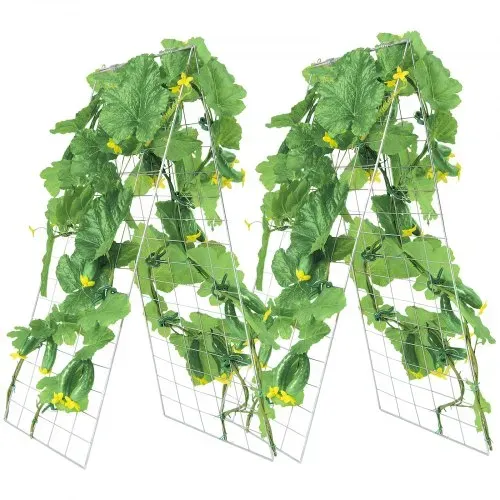 VEVOR Rankhilfe, 90x140cm, faltbares Gurkenspalier-Set mit Pflanzenklammern, Kletterhilfe für Hochbeet, Spalier, Pflanzenwachstumsstütze für den Außenbereich für Tomaten, Kürbisse, Gemüse – Bild 10