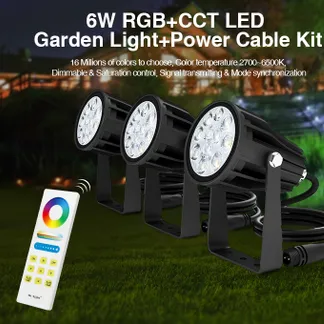 MiBoxer FUTC08A LED Garten Lampe 6W RGB-WW (RGB-CCT) Set mit 3 Stück IP65 DC24V MiBoxer FUTC08A LED Garten Lampe 6W RGB-WW (RGB-CCT) Set mit 3 Stück IP65 DC24V