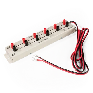 Netzgerät-Verteilerleiste McPower “NVT-620“, 1x ein, 6 Ausgänge, 20 A max., DC Netzgerät-Verteilerleiste McPower “NVT-620“, 1x ein, 6 Ausgänge, 20 A max., DC