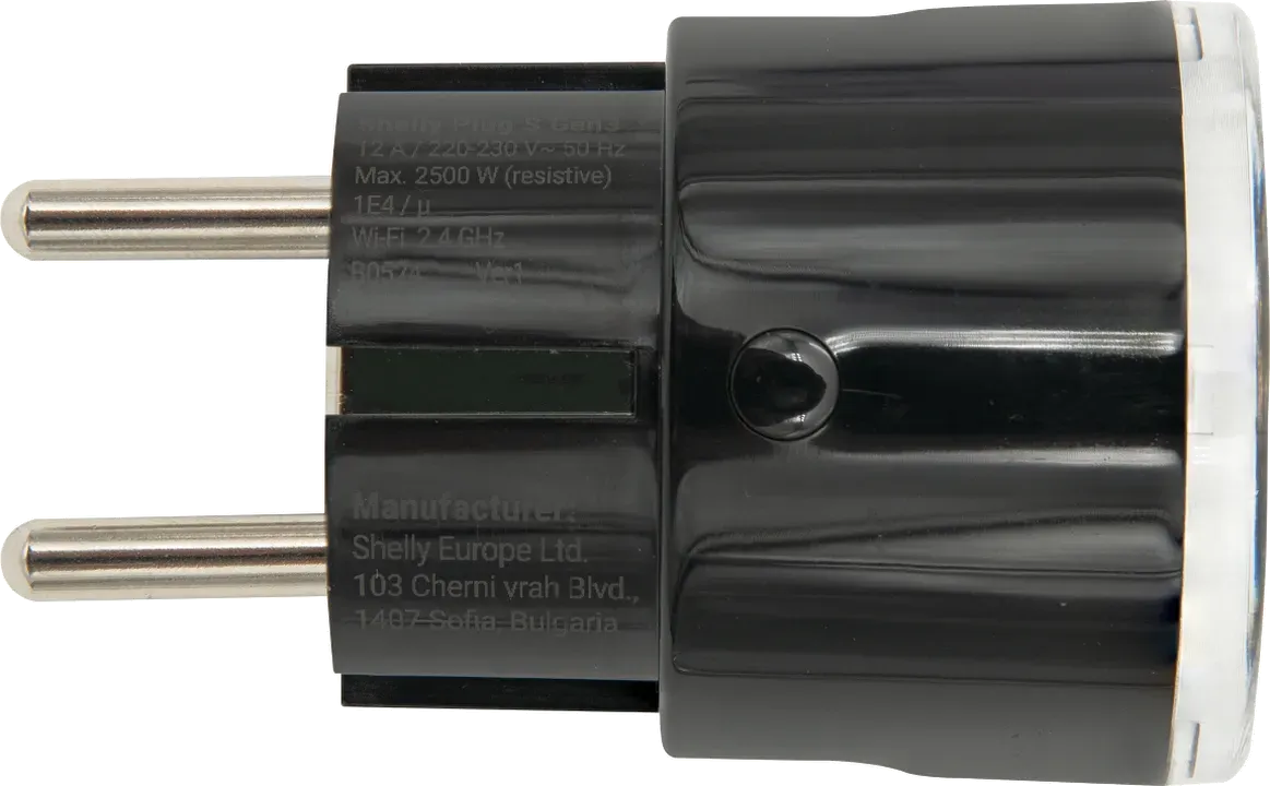 Shelly · Plug & Play "Plug S Gen3 Matter" · schwarz – Bild 2