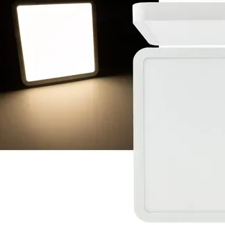 LED Deckenleuchte „Santano 24 Qw“ 23x23cm, 24W, 2088lm, 2900K warmweiß LED Deckenleuchte „Santano 24 Qw“ 23x23cm, 24W, 2088lm, 2900K warmweiß