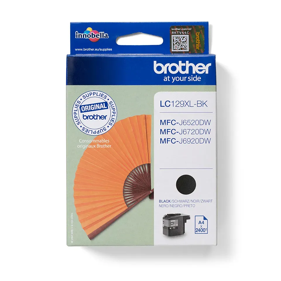 Brother LC129XLBK Druckerpatrone 1 Stück(e) Original Hohe (XL-) Ausbeute Schwarz Brother LC129XLBK Druckerpatrone 1 Stück(e) Original Hohe (XL-) Ausbeute Schwarz