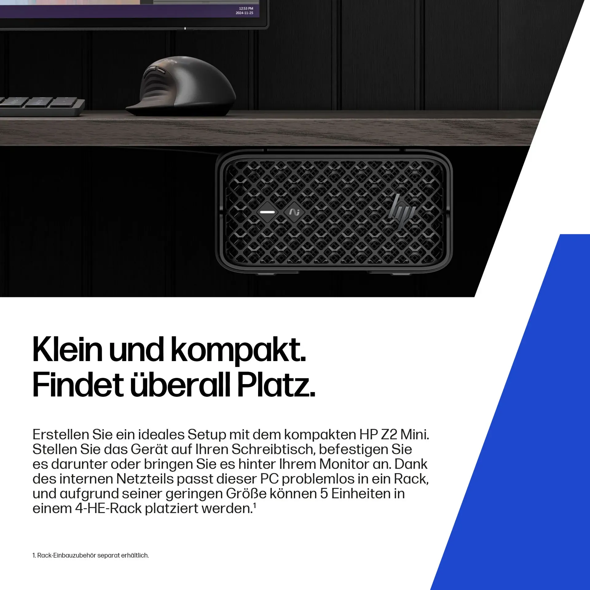 HP Z2 G1a Copilot+ PC AMD Ryzen AI Max+ PRO 395 128 GB LPDDR5x-SDRAM 2 TB SSD Windows 11 Pro Mini PC Arbeitsstation AI Workstation, AI PC Schwarz – Bild 7