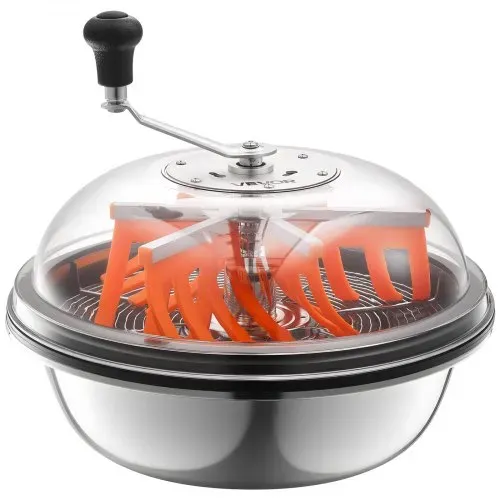 VEVOR Erntemaschine Bowl, 42cm manuell, Bud Trimmer mit Edelstahlklingen, Nass- & Trocken-Hydrokultur-Schneidemaschine, gedrehter Schleuderschnitt für Pflanzen, Blätter, Knospen, Blumen – Bild 8