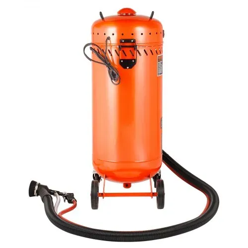 VEVOR 28 Gallonen Vakuum-Sandstrahler, staubfreier Sandstrahler mit eingebautem 1200 W Vakuumsystem zur Staubkontrolle und Strahlmittelrückführung, 60-110 PSI Hochleistungs-Strahlgerät – Bild 9