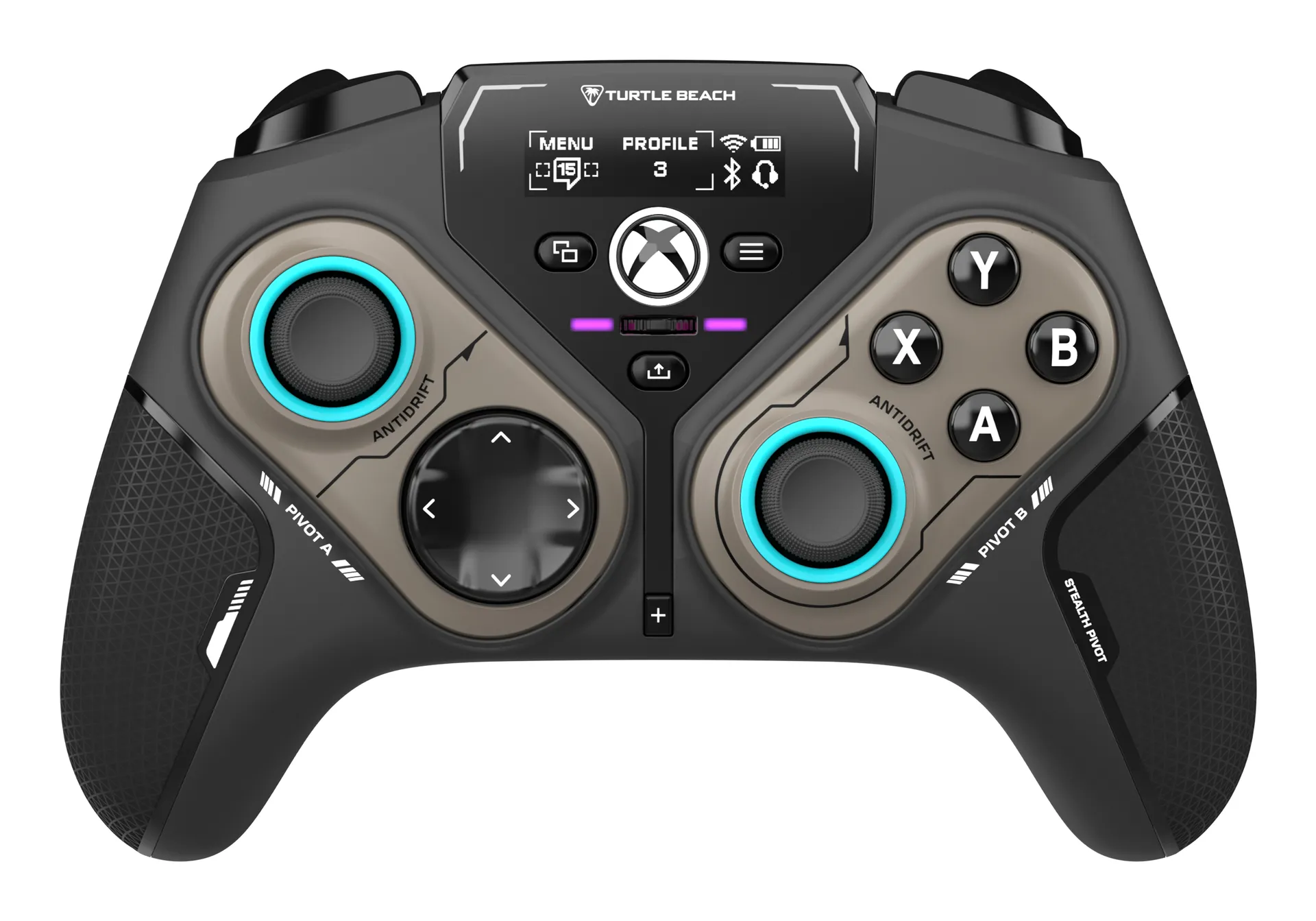 Turtle Beach Stealth Pivot Gaming-Controller – kabellos für Windows PC und kabelgebunden für Xbox – Drehmodule, Display-Dashboard, Hall-Effekt-Sticks und zuweisbare Tasten Turtle Beach Stealth Pivot Gaming-Controller – kabellos für Windows PC und kabelgebunden für Xbox – Drehmodule, Display-Dashboard, Hall-Effekt-Sticks und zuweisbare Tasten