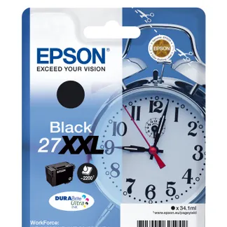 Epson Alarm clock Singlepack Black 27XXL DURABrite Ultra Ink Epson Alarm clock Singlepack Black 27XXL DURABrite Ultra Ink