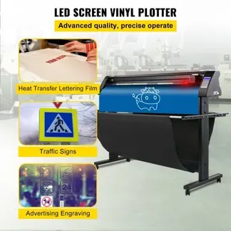 VEVOR Vinyl Schneideplotter Max. Papiereinzug 1350 mm, Folienschneider Max. Schnittbreite 1260 mm, Plotter Schnittgeschwindigkeit 800 mm/s, Halbautomatisch, Signmaster, Windoskompatibel, LCD-Anzeige VEVOR Vinyl Schneideplotter Max. Papiereinzug 1350 mm, Folienschneider Max. Schnittbreite 1260 mm, Plotter Schnittgeschwindigkeit 800 mm/s, Halbautomatisch, Signmaster, Windoskompatibel, LCD-Anzeige