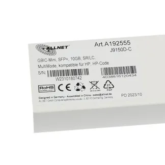 GBIC-Mini, SFP+, 10GB, SR/LC, MultiMode, kompatible für HP(Aruba), HP-Code, GBIC-Mini, SFP+, 10GB, SR/LC, MultiMode, kompatible für HP(Aruba), HP-Code,
