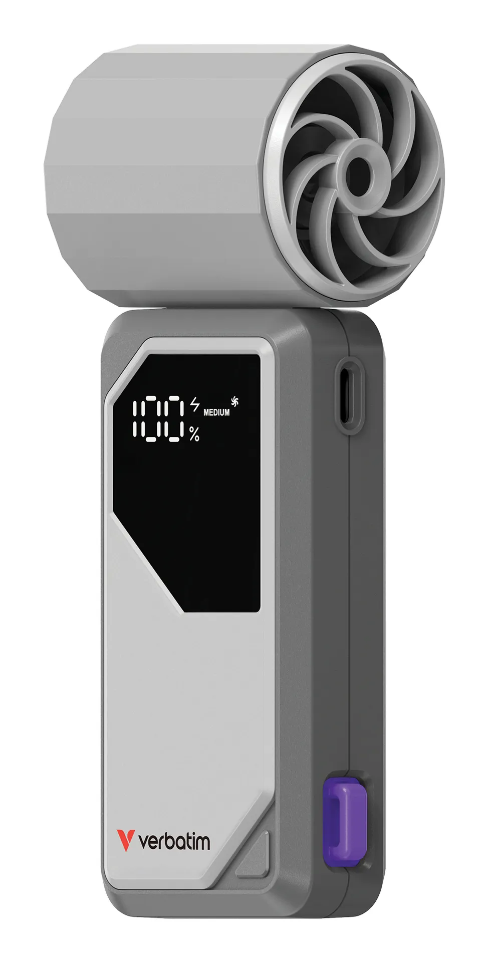 Verbatim Cool 'n' Go AirJet Grau, Violett Handventilator – Bild 4