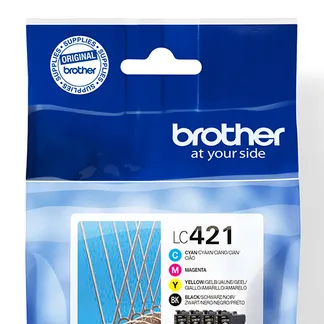 Brother LC421VALDR Druckerpatrone 4 Stück(e) Original Schwarz, Cyan, Magenta, Gelb Brother LC421VALDR Druckerpatrone 4 Stück(e) Original Schwarz, Cyan, Magenta, Gelb