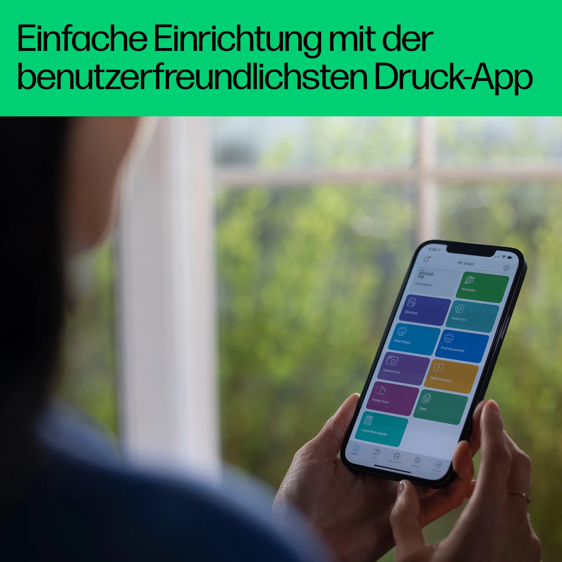 HP DeskJet 2820e Wireless All-in-One Farbe Drucker, Instant Ink; Kopierer, Scanner – Bild 6