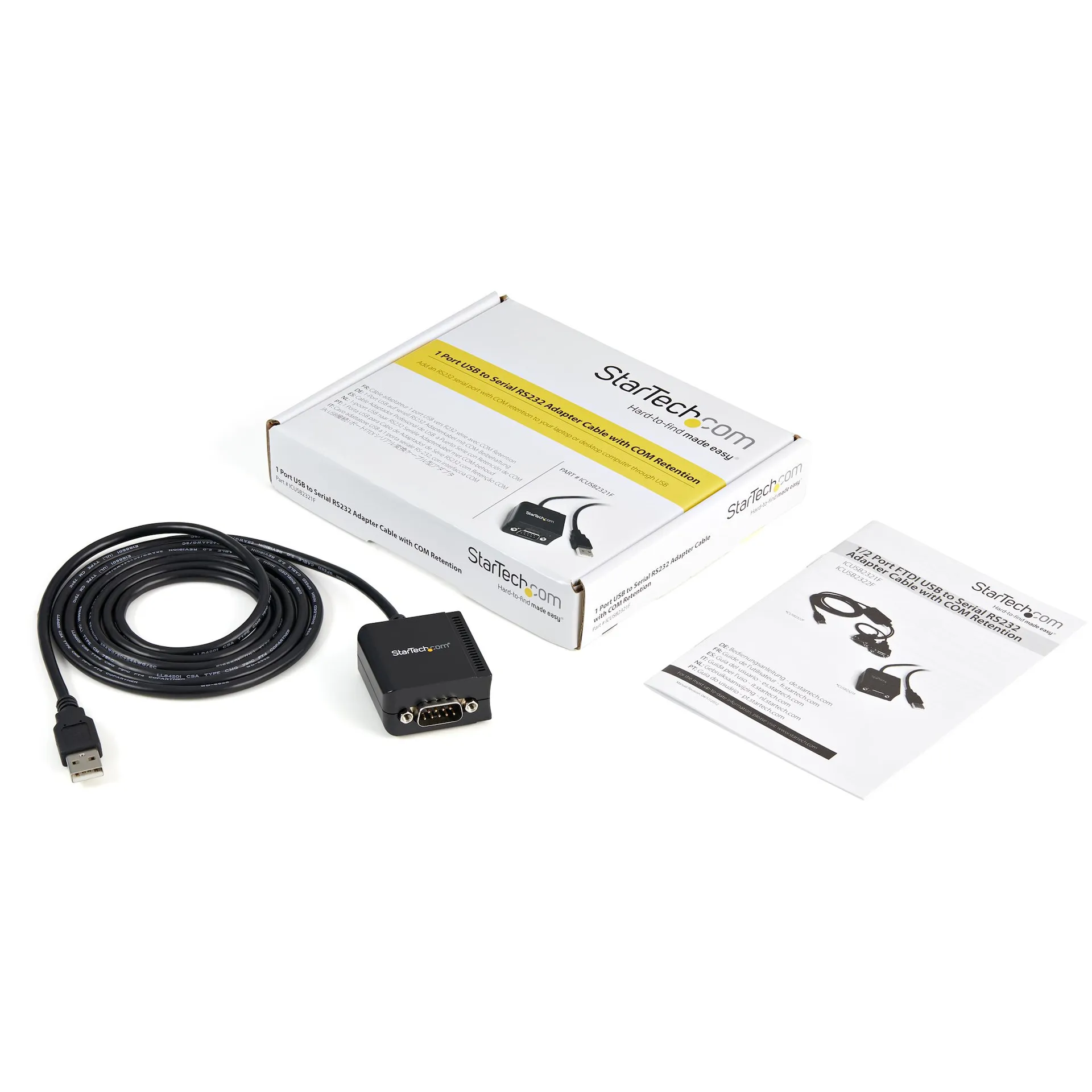 StarTech.com USB auf Seriell Adapter - 1 Anschluss - Stromversorgung über USB - FTDI USB UART Chip - DB9 (9-polig) - USB auf RS232 Adapter – Bild 5