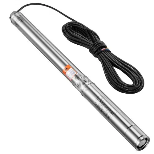 VEVOR Tiefbrunnenpumpe, 910 W Eingangsleistung, 100 L/min Durchfluss, 53 m Förderhöhe, mit 20 m Kabel, externer Steuerkasten, Edelstahl-Wasserpumpe, für industrielle Bewässerung und Heimgebrauch, IP68 – Bild 9
