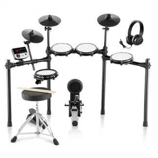 VEVOR E-Drum-Set, 32 Drum-Kits & 480 Sounds Elektronisches Schlagzeug, USB MIDI-unterstütztes 20,32 cm Leises Mesh-Snare-E-Drum-Set mit 25,4 cm Becken, Drum-Sticks & Kopfhörer, E-Drums VEVOR E-Drum-Set, 32 Drum-Kits & 480 Sounds Elektronisches Schlagzeug, USB MIDI-unterstütztes 20,32 cm Leises Mesh-Snare-E-Drum-Set mit 25,4 cm Becken, Drum-Sticks & Kopfhörer, E-Drums